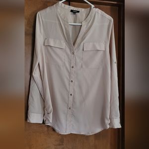 Beige and gold dress shirt